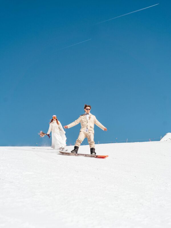 Winter Ski Elopement Wedding Grindelwald First Switzerland